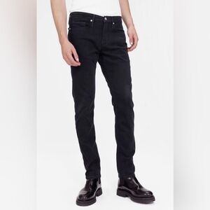 Frame l'homme slim brushed twill jeans in Navy